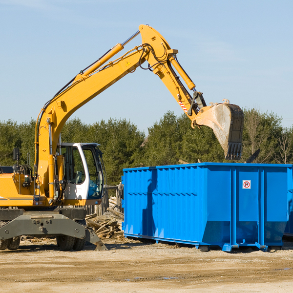 are there any restrictions on where a residential dumpster can be placed in Liberty